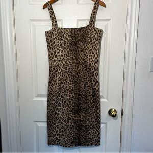 Capulet Revolve Animal Print MIDI Bustier Body Con Dress Size Small